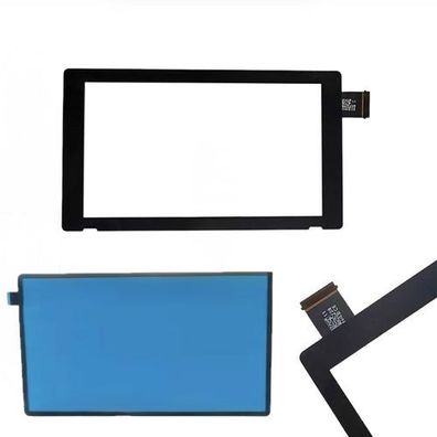 Touchscreen Display Scheibe Ersatzglas V2 für Nintendo Switch (mit QR Code) + Klebest