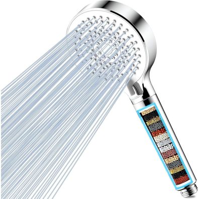 Magichome Duschkopf mit 20-Schichten-Filter, 5 Strahlarten, Wassersparend