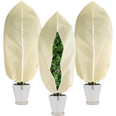 3er Set Pflanzen Winterschutzhaube 160x100 cm - Frostschutz für Kübelpflanzen