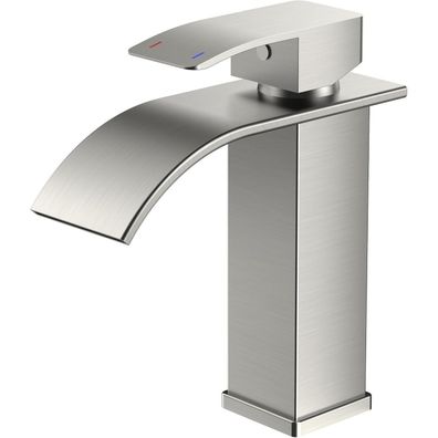 Forious Wasserhahn Bad Waschtischarmatur Einhandmischer mit Wasserfallauslauf