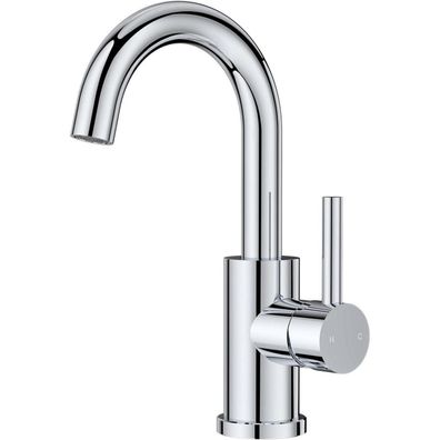 Forious Hoch Bad Wasserhahn 360° Drehbar, Edelstahl Waschtischarmatur mit