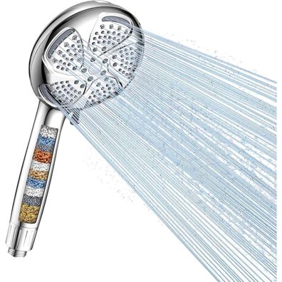 Digiroot Duschkopf mit 15-stufiger Filtration, 7 Strahlarten und