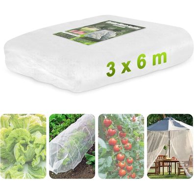 RIFNY Gemüseschutznetz 3x6m - Feinmaschiges Insektenschutznetz für Garten