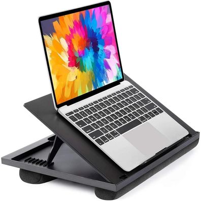 HUANUO Laptopkissen Höhenverstellbar, Tragbarer Laptoptisch für max. 15,6"