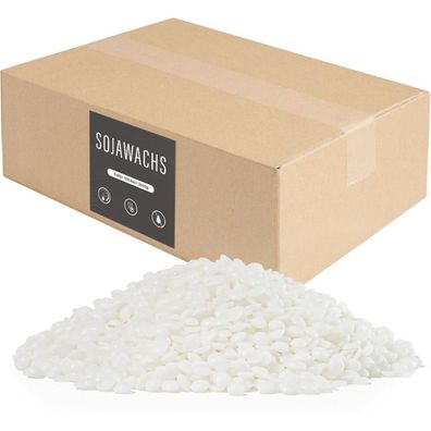 BOYUJK Sojawachs für Kerzen, 3kg Premium Natürliches Kerzenwachs aus
