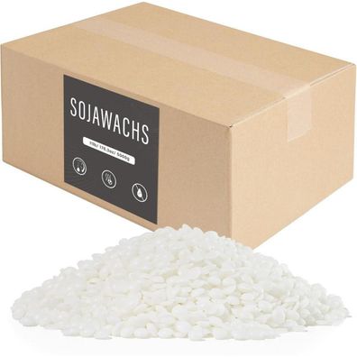 BOYUJK Sojawachs für Kerzen 5KG - Premium Natürliches Kerzenwachs aus