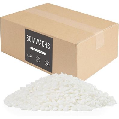BOYUJK Sojawachs für Kerzen 4KG - Premium Natürliches Kerzenwachs aus