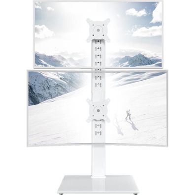 Hemudu Dual Monitor Ständer Vertikal Stapelbildschirm Freistehend für 13-34