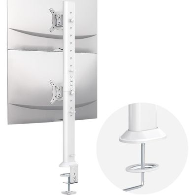 Hemudu Gelenkiger Doppel-Monitor-Schreibtischhalterung für 13-34 Zoll Monitore