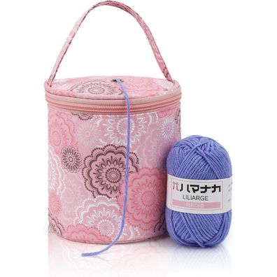 Coopay Mini Garntasche für Kinder und Anfänger - Aufbewahrung für Strick- und