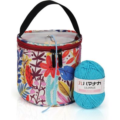 Coopay Mini Garntasche für Kinder und Anfänger - Aufbewahrung für Strick- und