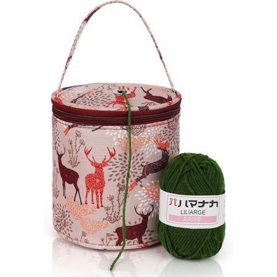 Coopay Mini Garntasche für Kinder und Anfänger - Ideal für Strick- und