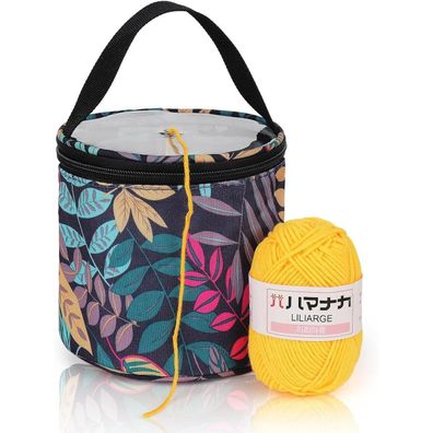 Coopay Mini Garntasche für Kinder und Anfänger - Aufbewahrung für Strick- und