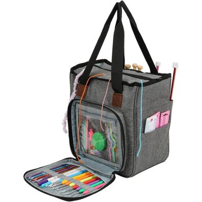 Coopay Häkeltasche für Garn und Stricknadeln, wasserdichtes Oxford-Gewebe