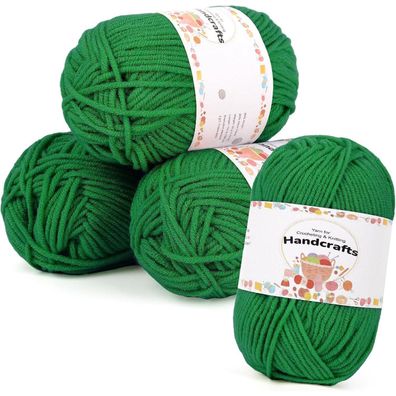 Aeelike Amigurumi Häkelwolle Set, 200g (4x50g) Polyacryl 5-Ply, Langlebig