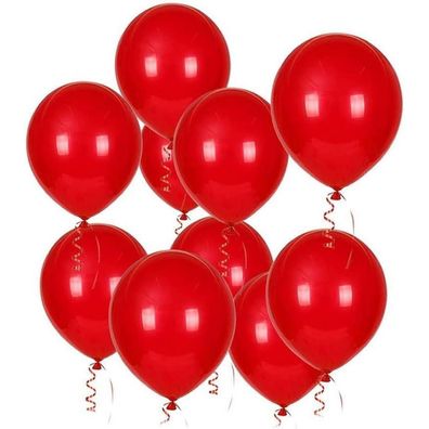 100 Rote Latex Luftballons, 12 Zoll, für Hochzeit, Valentinstag, Geburtstag