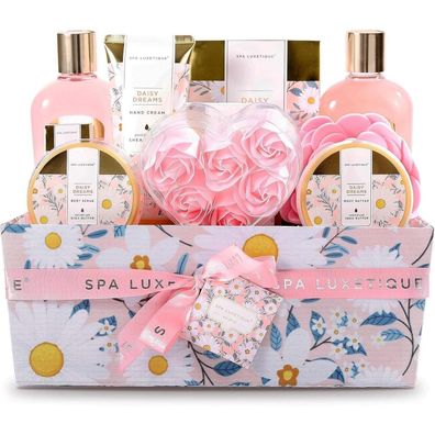 SPA Luxetique Damen Bad Geschenkset 12-teilig mit Gänseblümchen Duft - Wellness