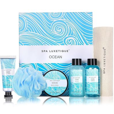 SPA Luxetique Pflegeset Ozeanduft 6-teilig - Duschgel, Bodylotion, Schaumbad