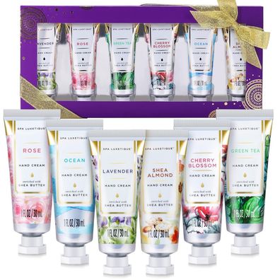 Spa Luxetique Mini Handcreme Set 6tlg - Feuchtigkeitsspendende Handpflege mit