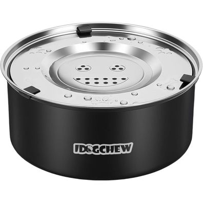 Idogchew 3L Wassernapf für Hunde ohne Sabbern, aus Edelstahl