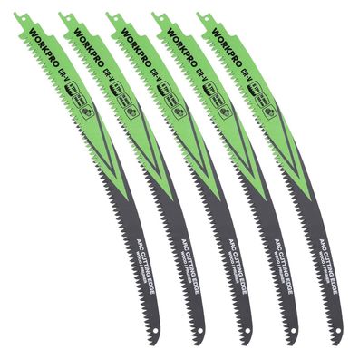 Workpro 5-tlg. Säbelsägeblätter Set für Holzschnitt, 380 mm 6TPI, kompatibel