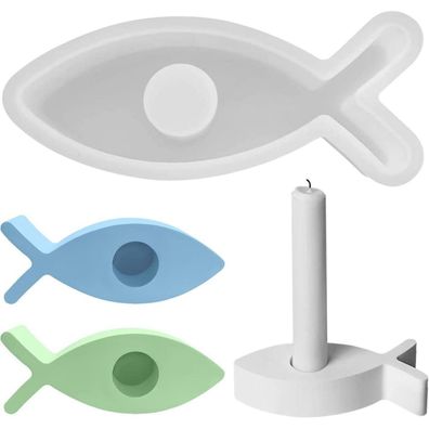 Capaneus Silikonform Fisch - Vielseitige Gießform für Dekoration, Kerzen