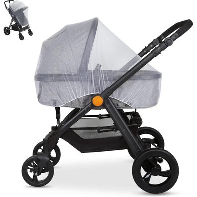 LEMESO Mückennetz Kinderwagen Insektenschutz Moskitonetz für Buggy Reisebett