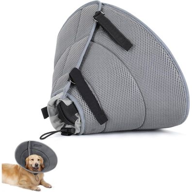 Idogchew Halskrause für Hunde, atmungsaktiv und weich, verstellbar, für