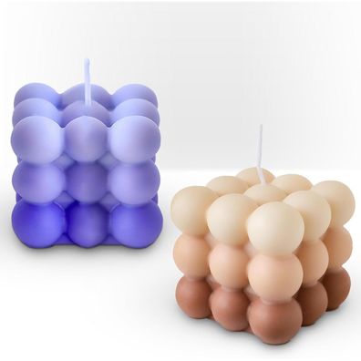 Nicavkit 2 Stück Bubble Kerze Duftkerzen Geschenkset für Frauen, Lila