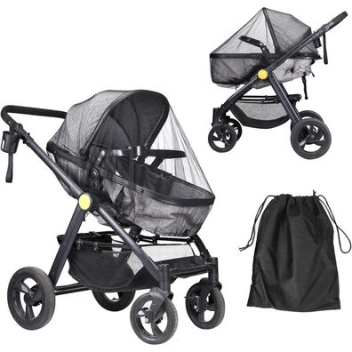 LEMESO Universal Insektenschutz für Kinderwagen und Buggy - Schwarzes