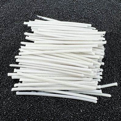 ALLAVA 50 Stück Kerzendocht, 5cm, Rauchfrei, Ohne Basis für Kerzenherstellung