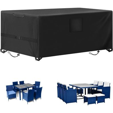 Kovshuiwe Gartenmöbel Abdeckung 180x120x74cm, Wasserdicht und Winterfest, 420D