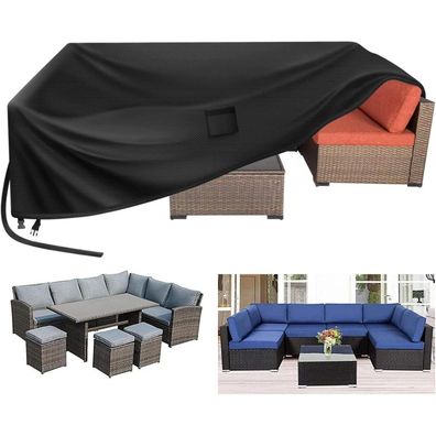 Kovshuiwe Gartenmöbel-Abdeckung 300x250x100cm, wasserdicht, winddicht