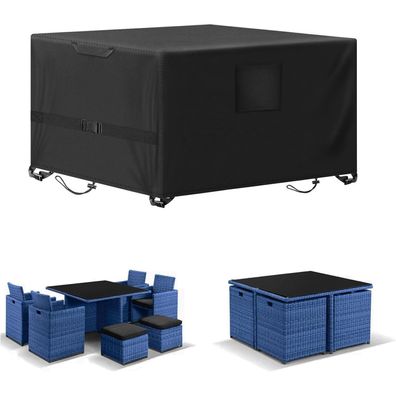 Kovshuiwe 150x90x75cm Gartenmöbel-Abdeckung, wasserdicht, 420D Oxford-Tuch