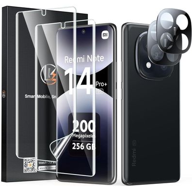 LK TPU Schutzfolie für Redmi Note 14 Pro Plus 5G (2 Stück) mit Kameraschutz (2