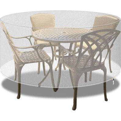 PATIO PLUS Runde Terrassenmöbelabdeckung wasserdicht, winddicht, UV-Schutz