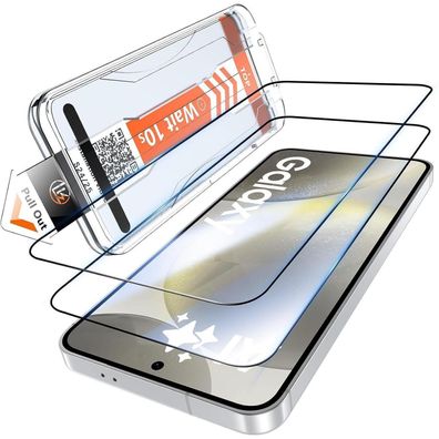 LK Schutzfolie für Samsung Galaxy S25/S24, 2 Stück Panzerglas, Vollständige