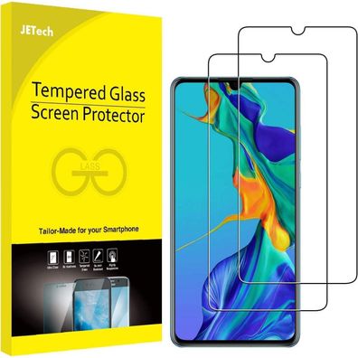 JETech Schutzfolie für Huawei P30 (6,1 Zoll) - 2 Stück Gehärtetem Glas