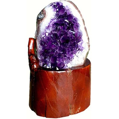 DECORN Natürlicher Amethyst-Cluster-Exemplarstein für Heimdekoration