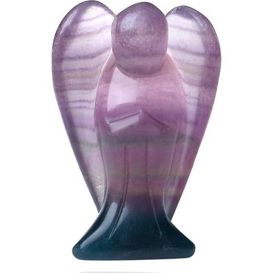 Qinjiejie Fluorit Schutzengel Figur, Natürliche Kristalle Edelsteine