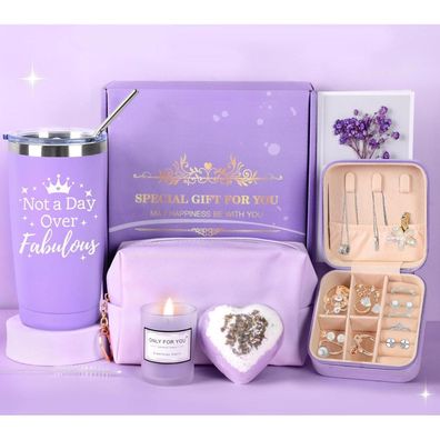 GEEKEO Geschenkset für Frauen - Geburtstagsgeschenk, Duftkerzen