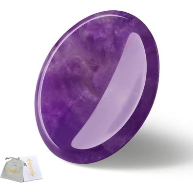 Qinjiejie Amethyst Schmuckstein Kristall Handschmeichler Sorgenstein Daumen