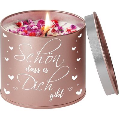 Prstenly Duftkerze 9OZ Rosa - Geschenk für Frauen, Mama, Oma, Freundin