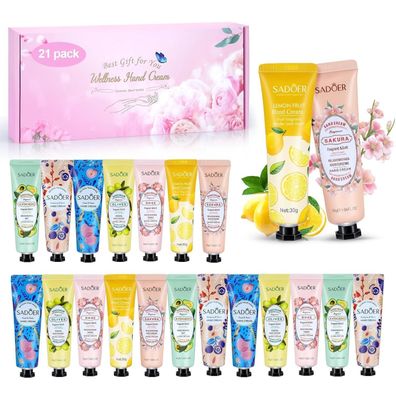 Kiytarboo Handcreme Set 21er Pack Damen Geschenkset - Feuchtigkeitsspendend mit