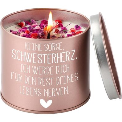 Prstenly Schwester Geschenk Kerze, Lavendel Duft, 9OZ, für Geburtstag