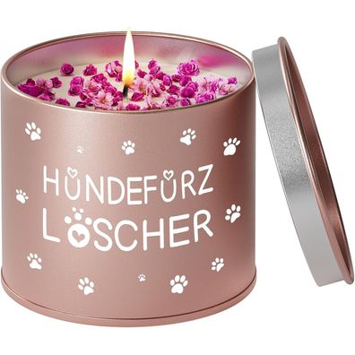 Prstenly Duftkerze mit Spruch "Hundefurz Löscher" - Lustiges Geschenk für