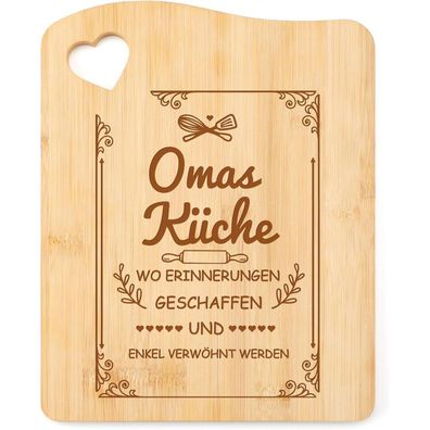 Tulolvae Bambus Schneidebrett Geschenk für Oma - Perfekt für Geburtstag