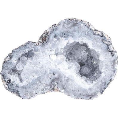 Nupuyai Natürlicher Achat Stein Druse Geode Kristall Rohstein - Unregelmäßiger