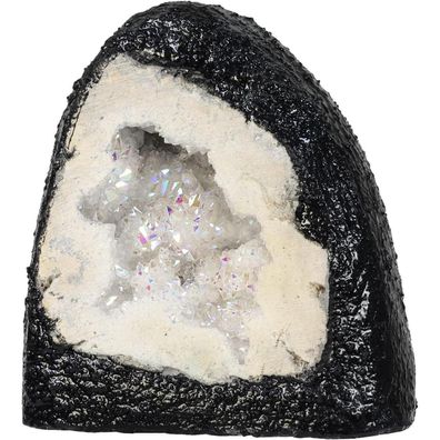 Kyeygwo Titanium Coated Kristall Rohstück Geode - Natürlicher Quarz Cluster