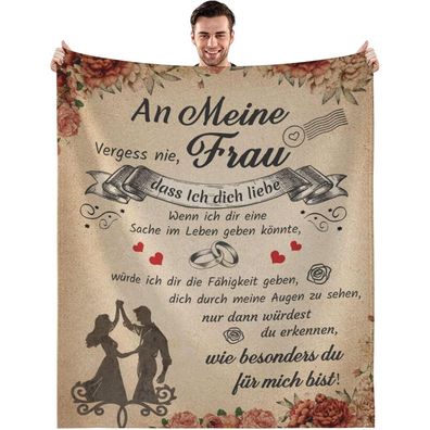 Bold And Brash Kuscheldecke für Frauen - Geschenk für die Ehefrau, 150x200cm